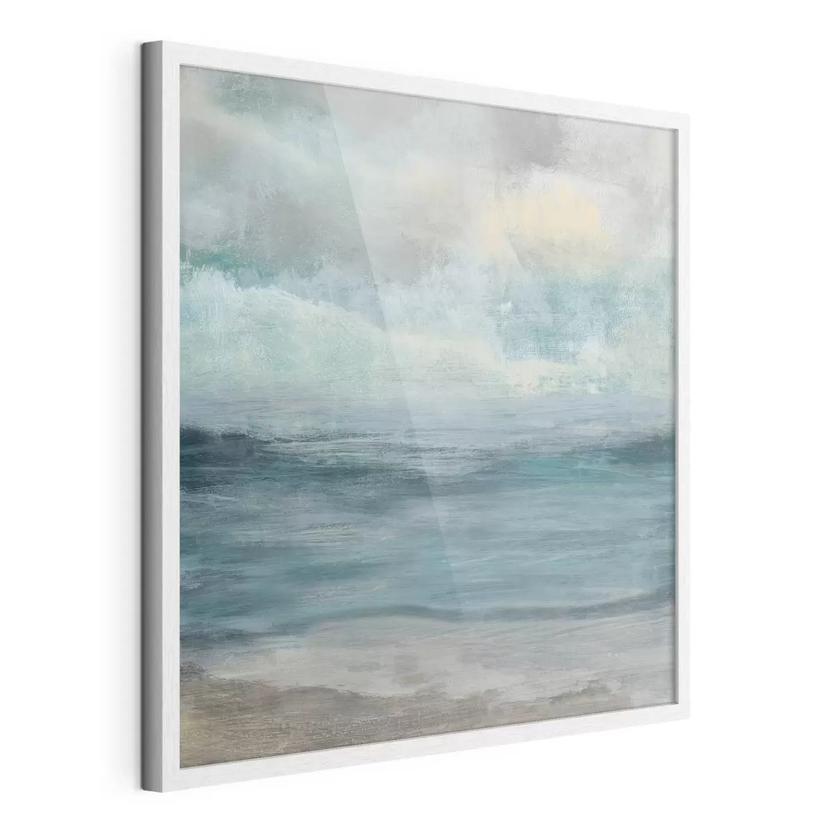 Poster Onde serene sotto un cielo nuvoloso f35720