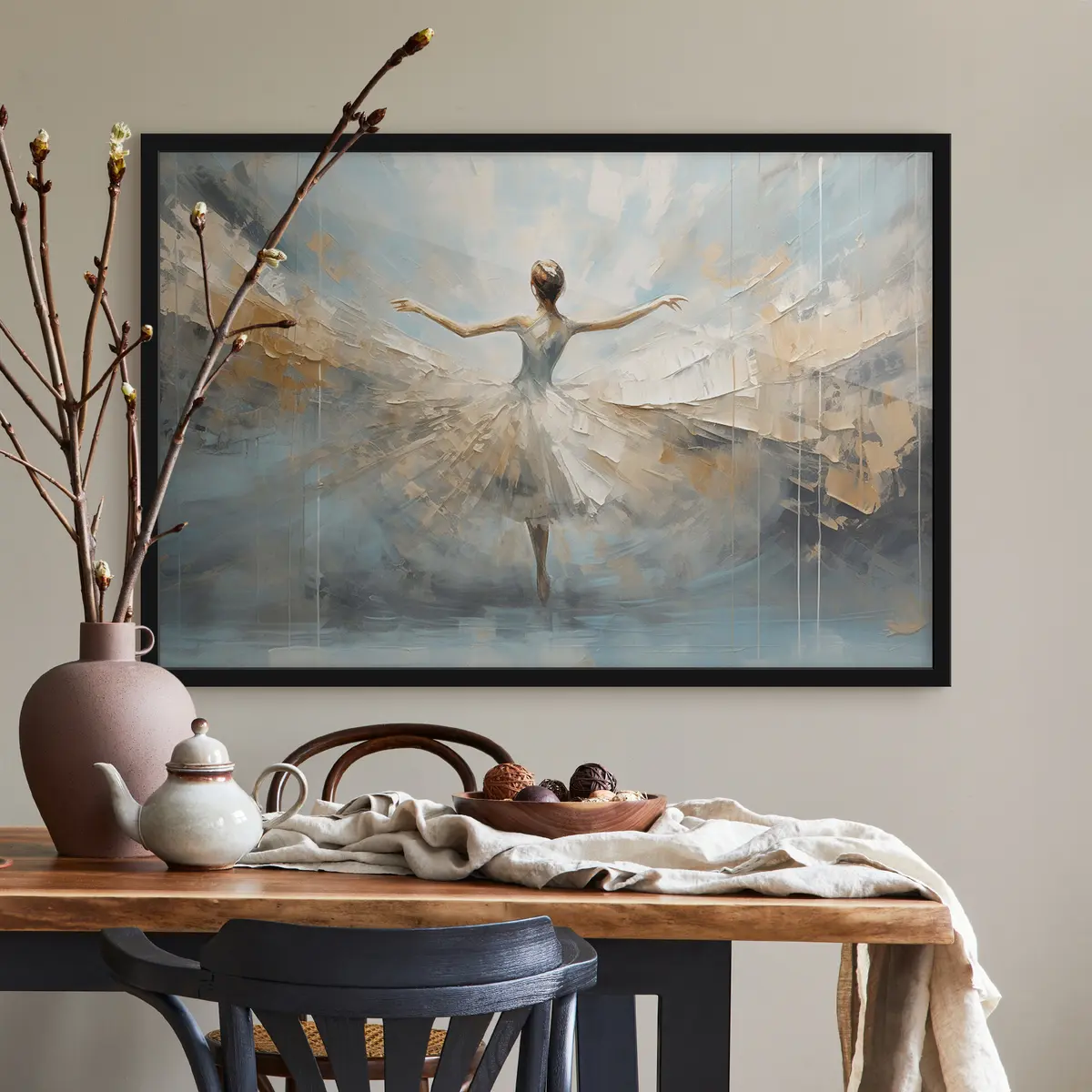 Poster Ballerina che abbraccia la luce e il movimento f35538