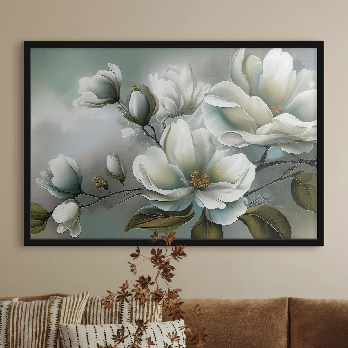 Poster Delicati fiori dalle tonalità tenui f35494