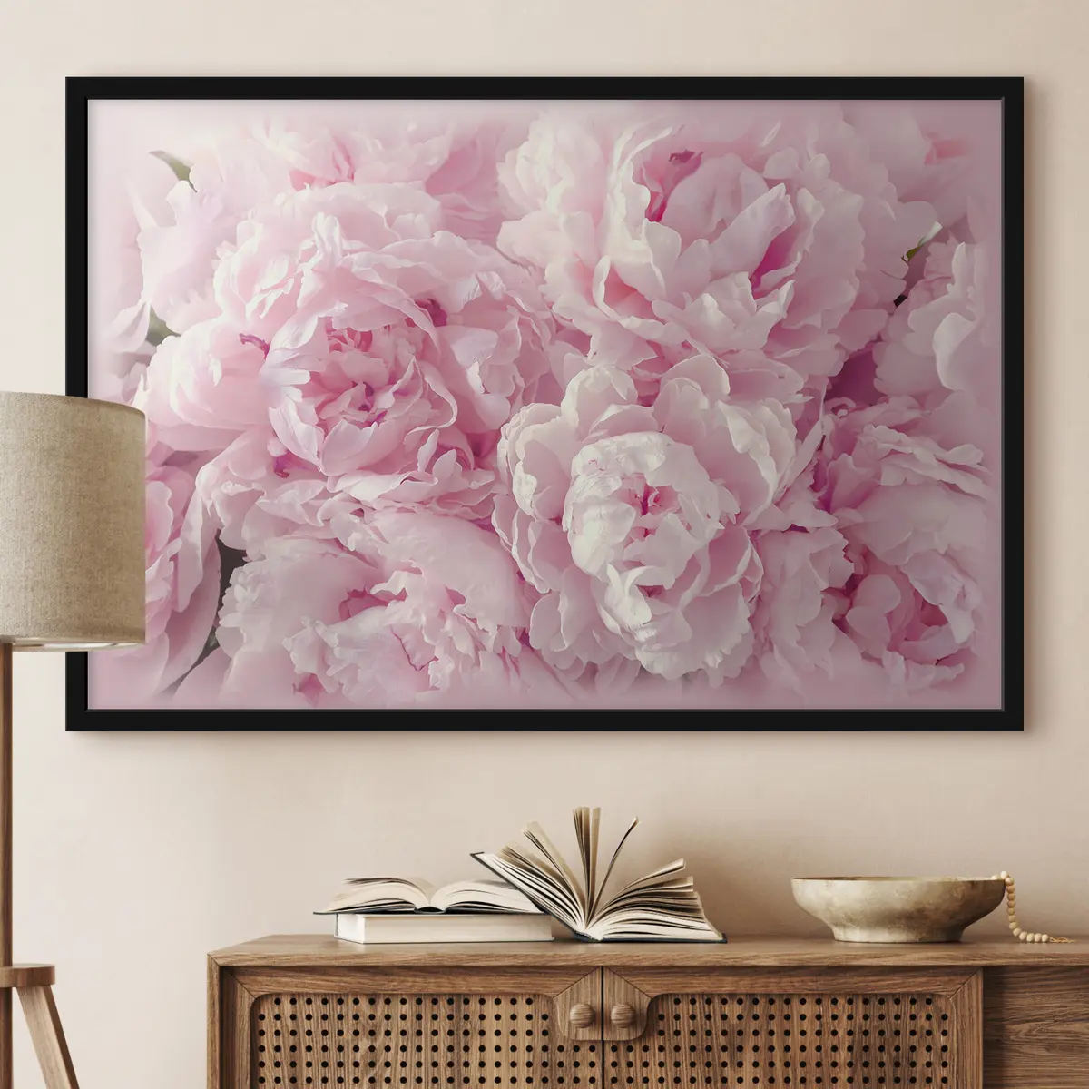 Poster Morbidi petali dalle delicate sfumature rosa f35248