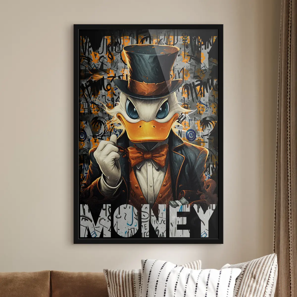 Poster Un'anatra elegante in un ambiente ricco f35181