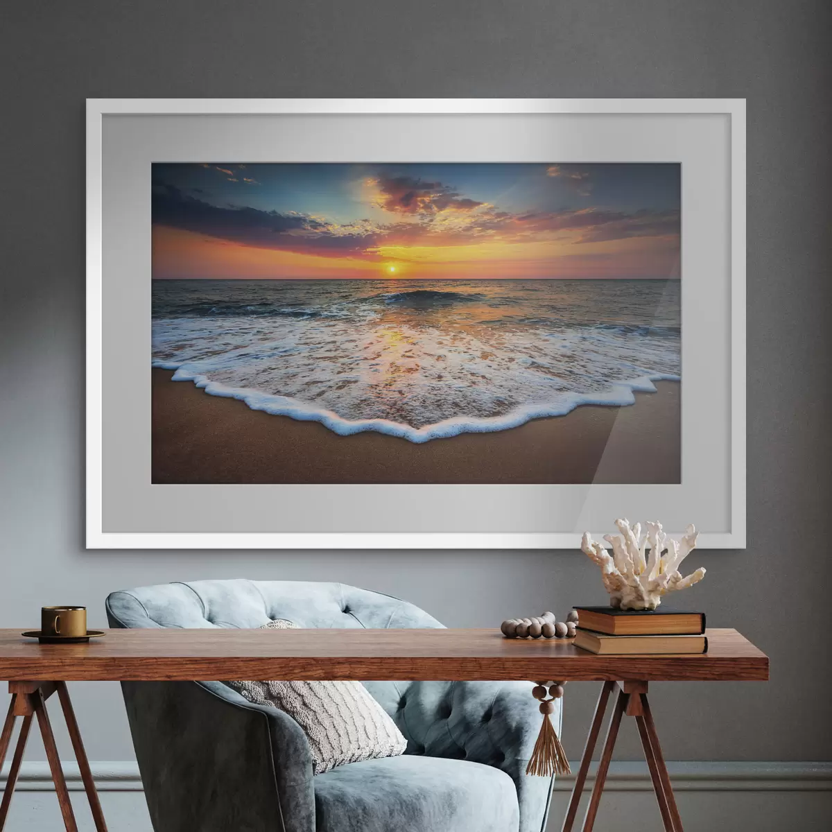 Poster Il mare saluta il mattino f35166