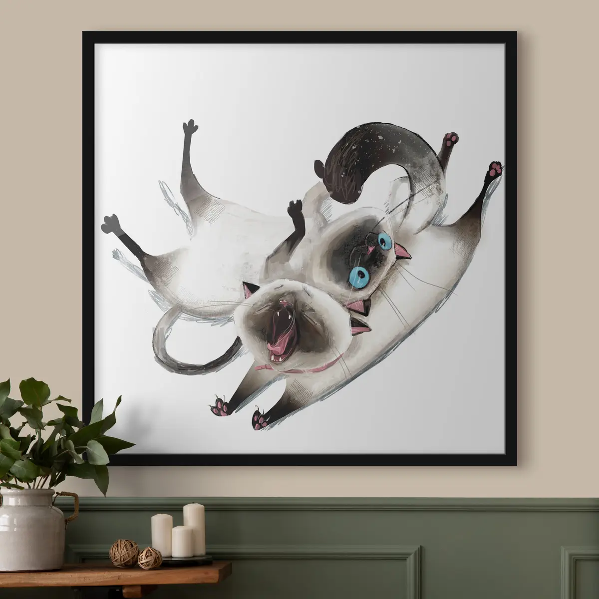 Poster Due gatti siamesi f34990