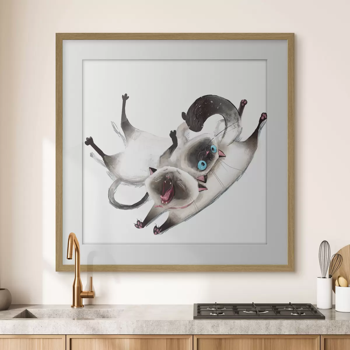 Poster Due gatti siamesi f34990