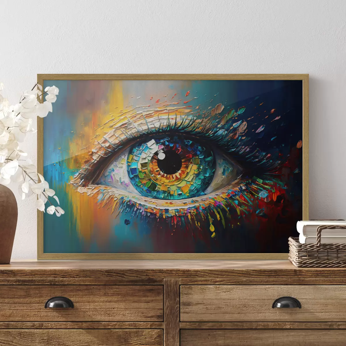 Poster Colori vibranti in un occhio ipnotico f34943