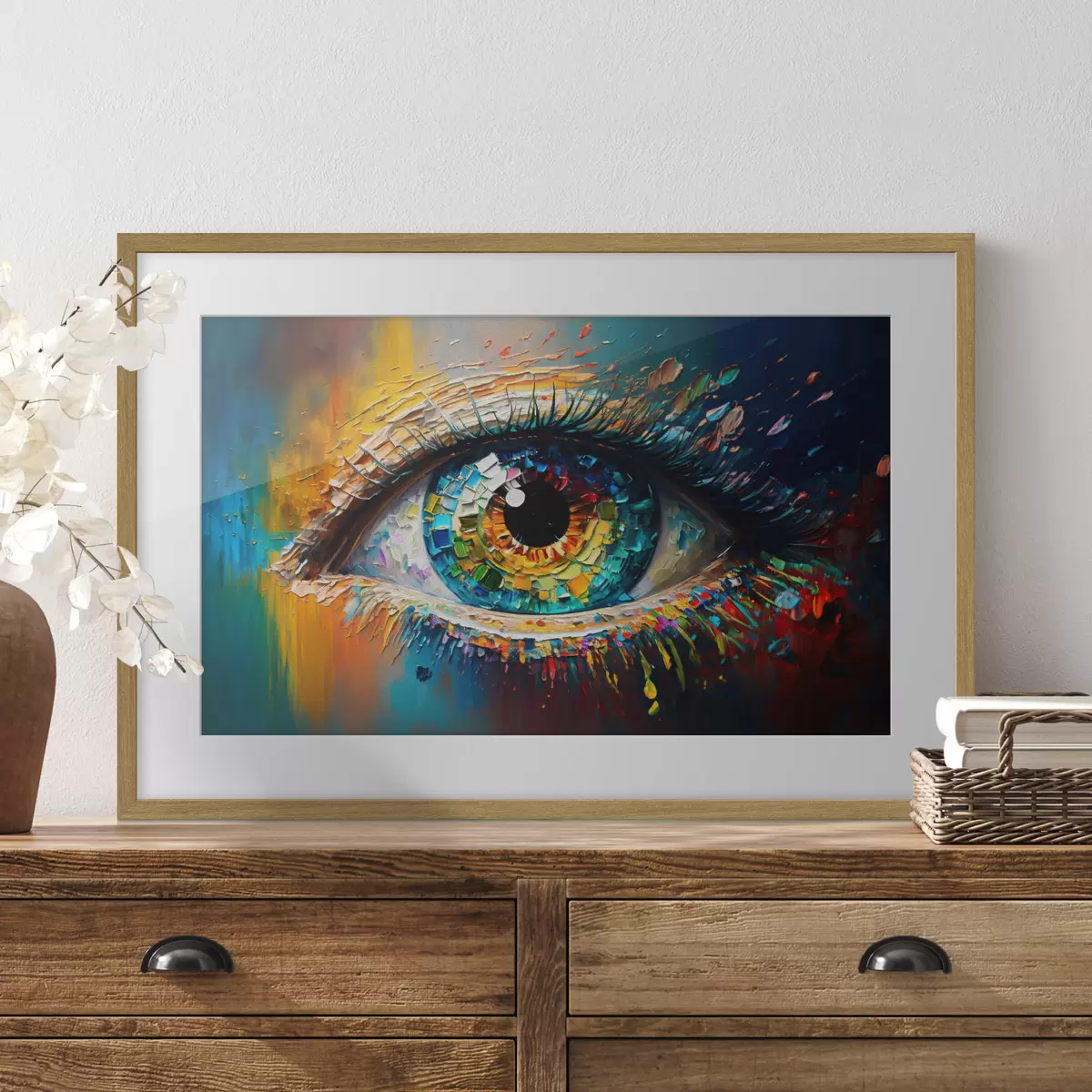Poster Colori vibranti in un occhio ipnotico f34943