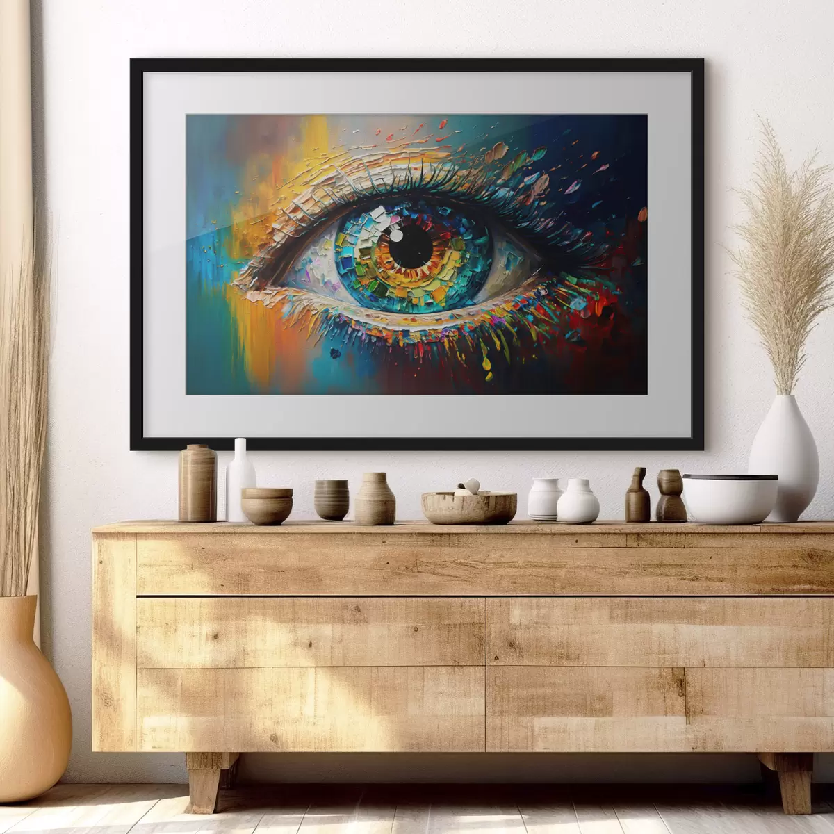 Poster Colori vibranti in un occhio ipnotico f34943