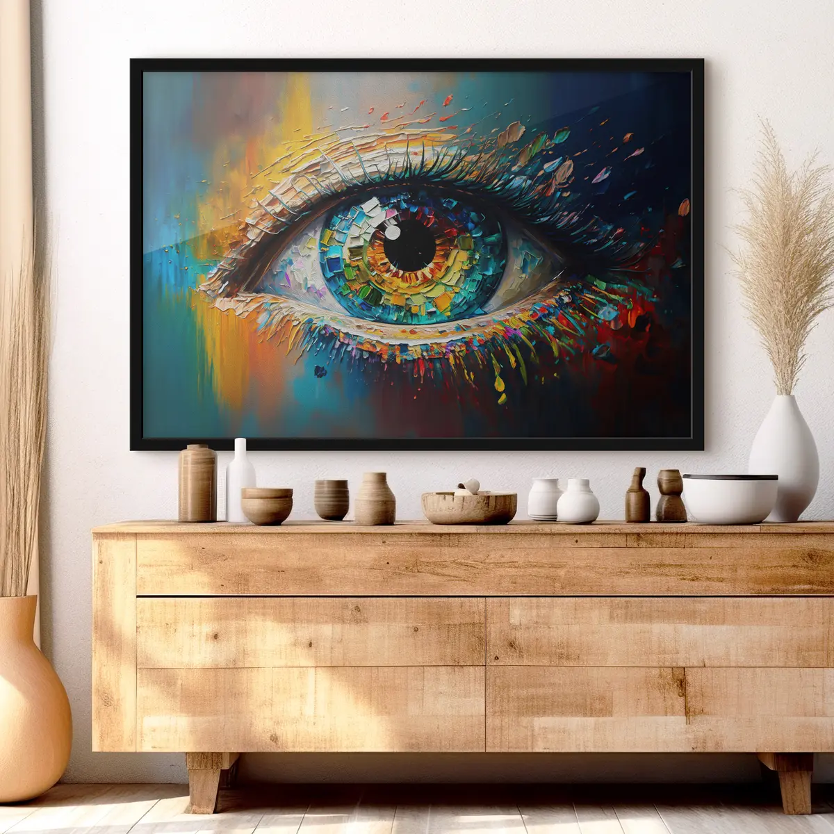 Poster Colori vibranti in un occhio ipnotico f34943