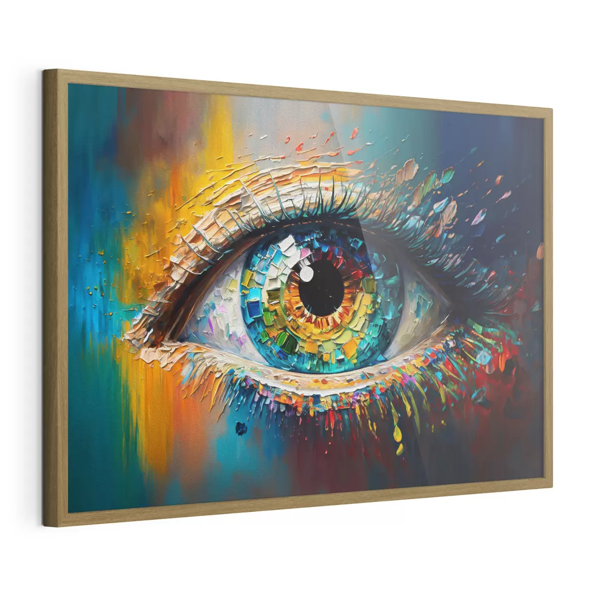 Poster Colori vibranti in un occhio ipnotico f34943