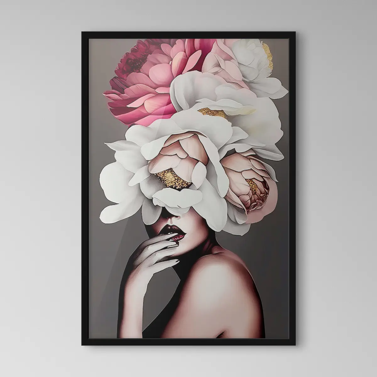 Poster Bellezza stravagante ornata di petali f34601