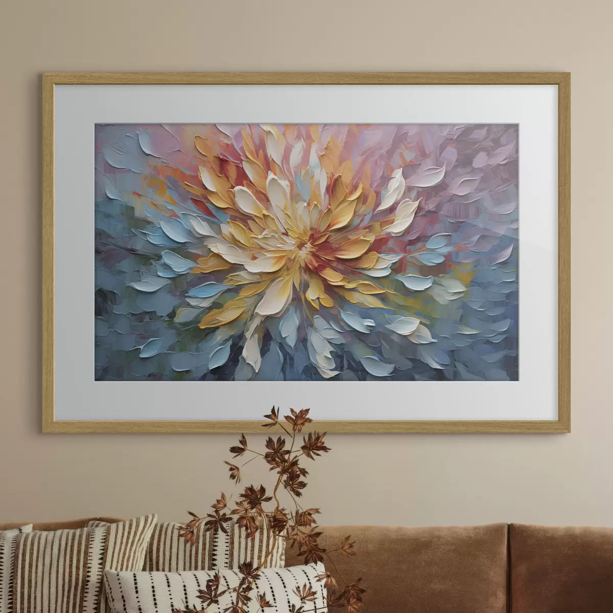 Poster Petali vibranti in una danza vorticosa f34488