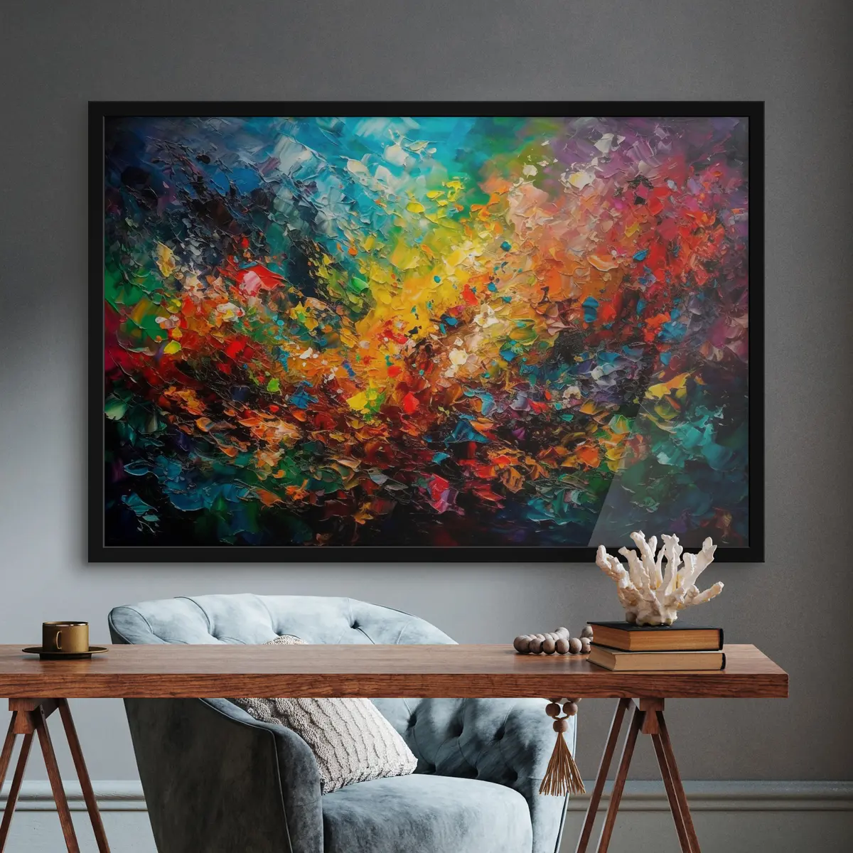 Poster Colori vibranti in un'armonia astratta f34451