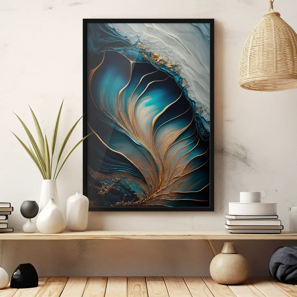 Poster Arte fluida in colori vivaci f34441