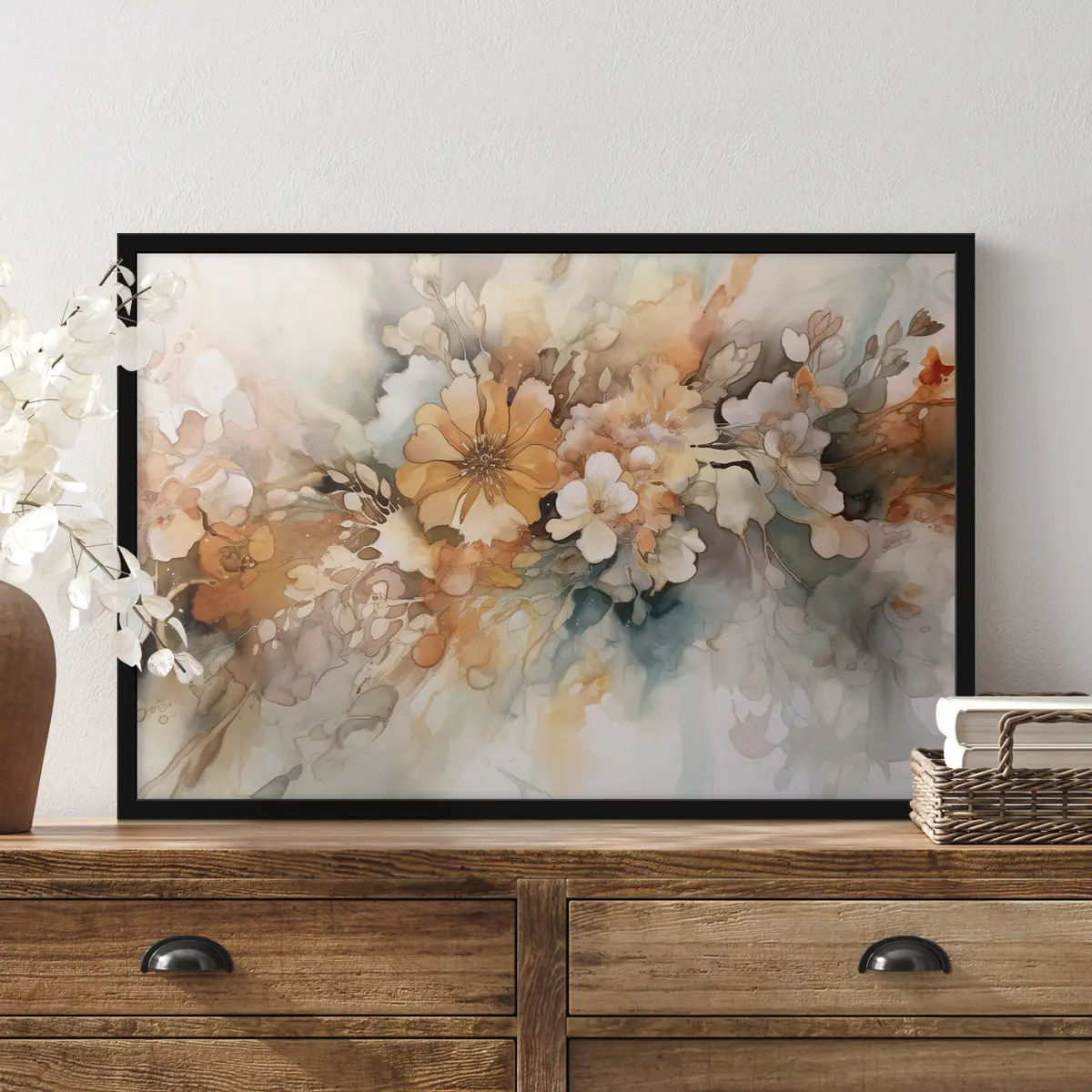 Poster Morbide tonalità di fiori in fiore f34202