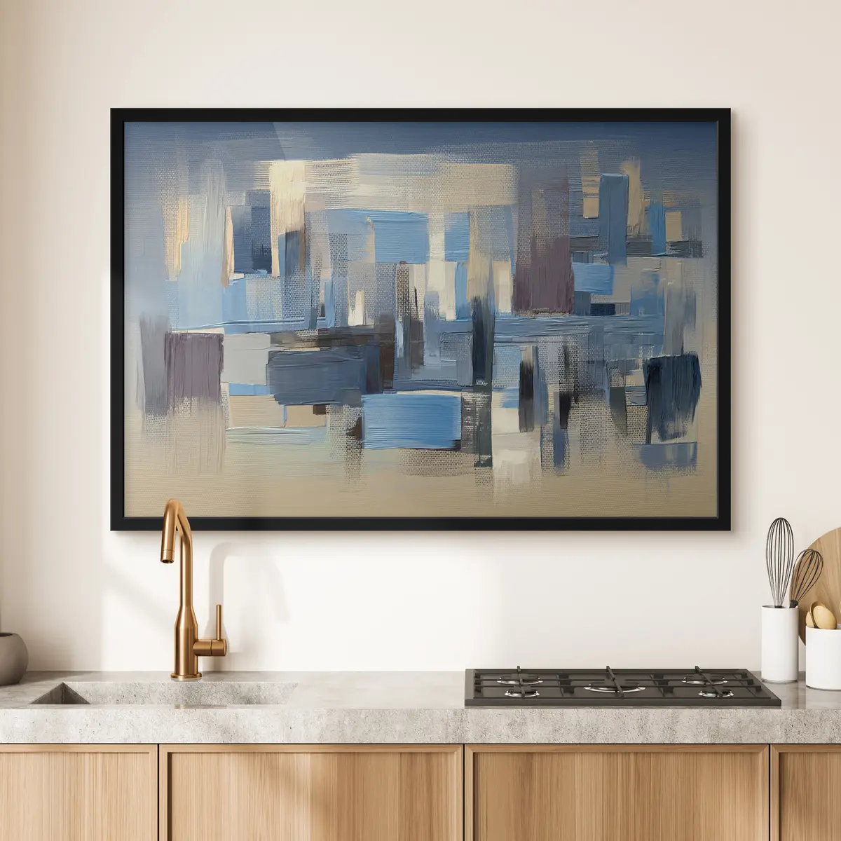 Poster Armonia astratta in toni freddi f34186