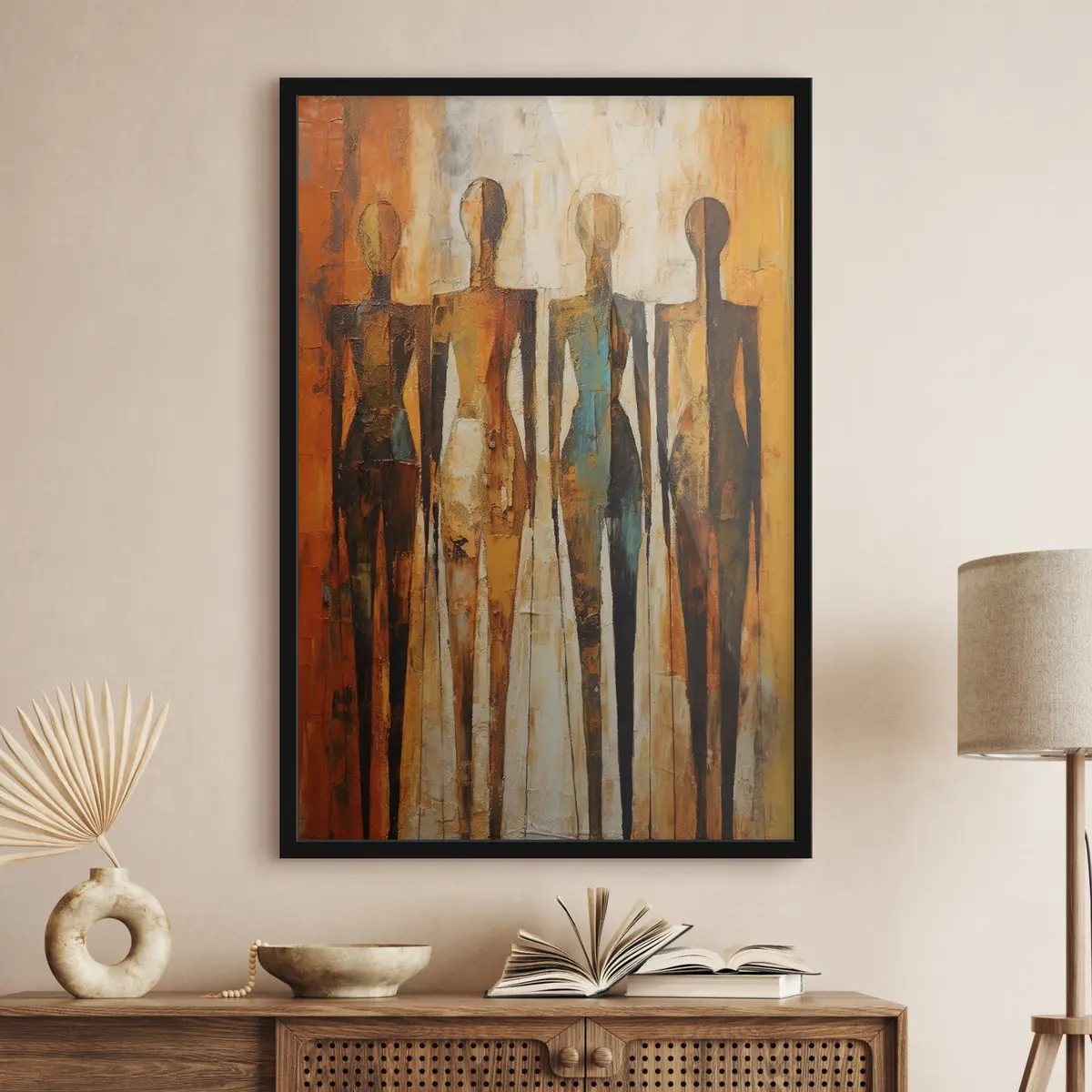 Poster Figure astratte in toni caldi f33852