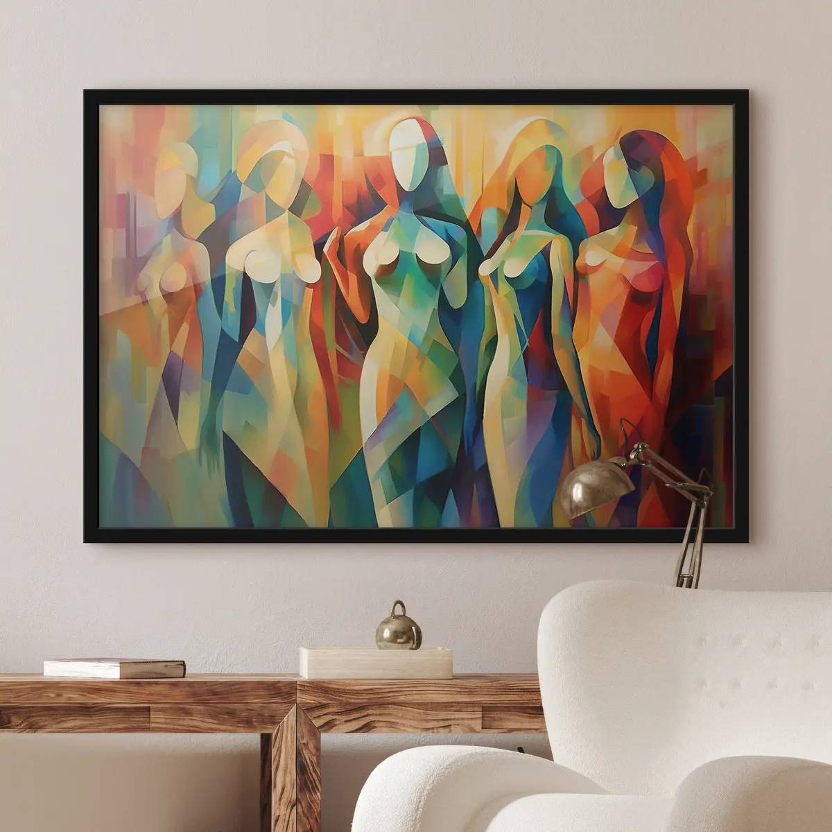 Poster Figure astratte in tonalità vivaci f33844