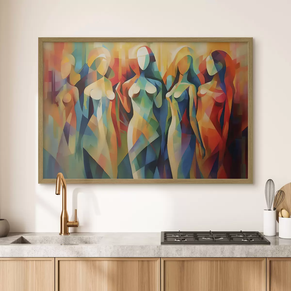 Poster Figure astratte in tonalità vivaci f33844