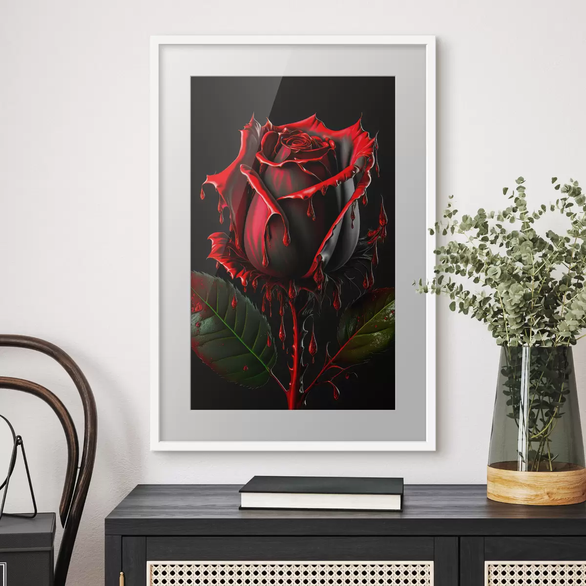 Poster Rosa oscura f33709