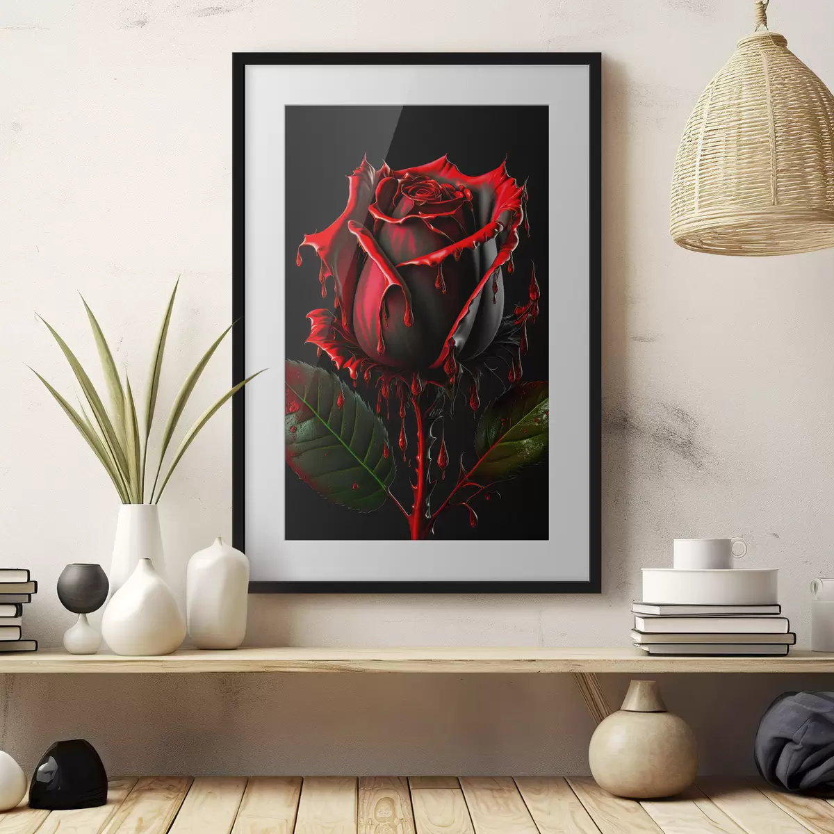 Poster Rosa oscura f33709