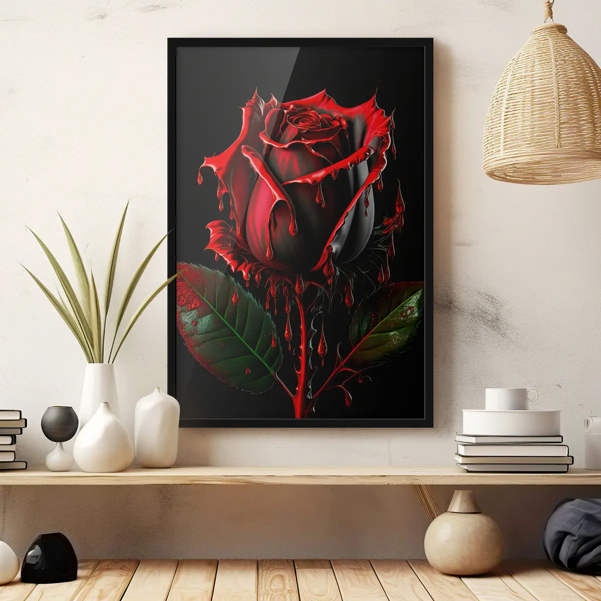 Poster Un fiore con un tocco drammatico f33709
