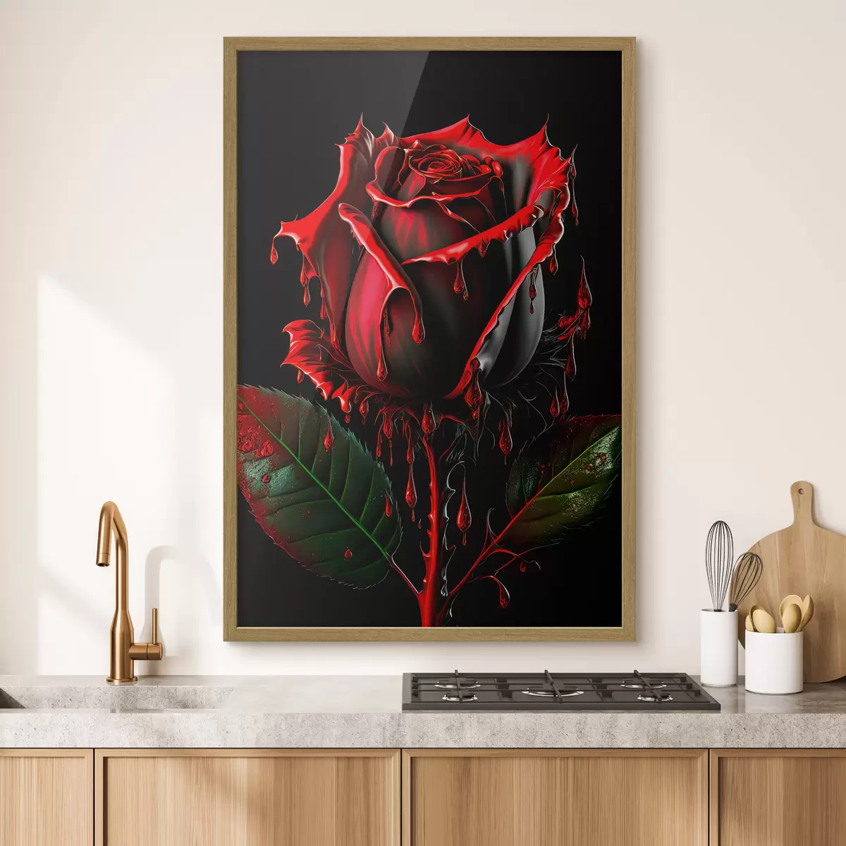 Poster Rosa oscura f33709