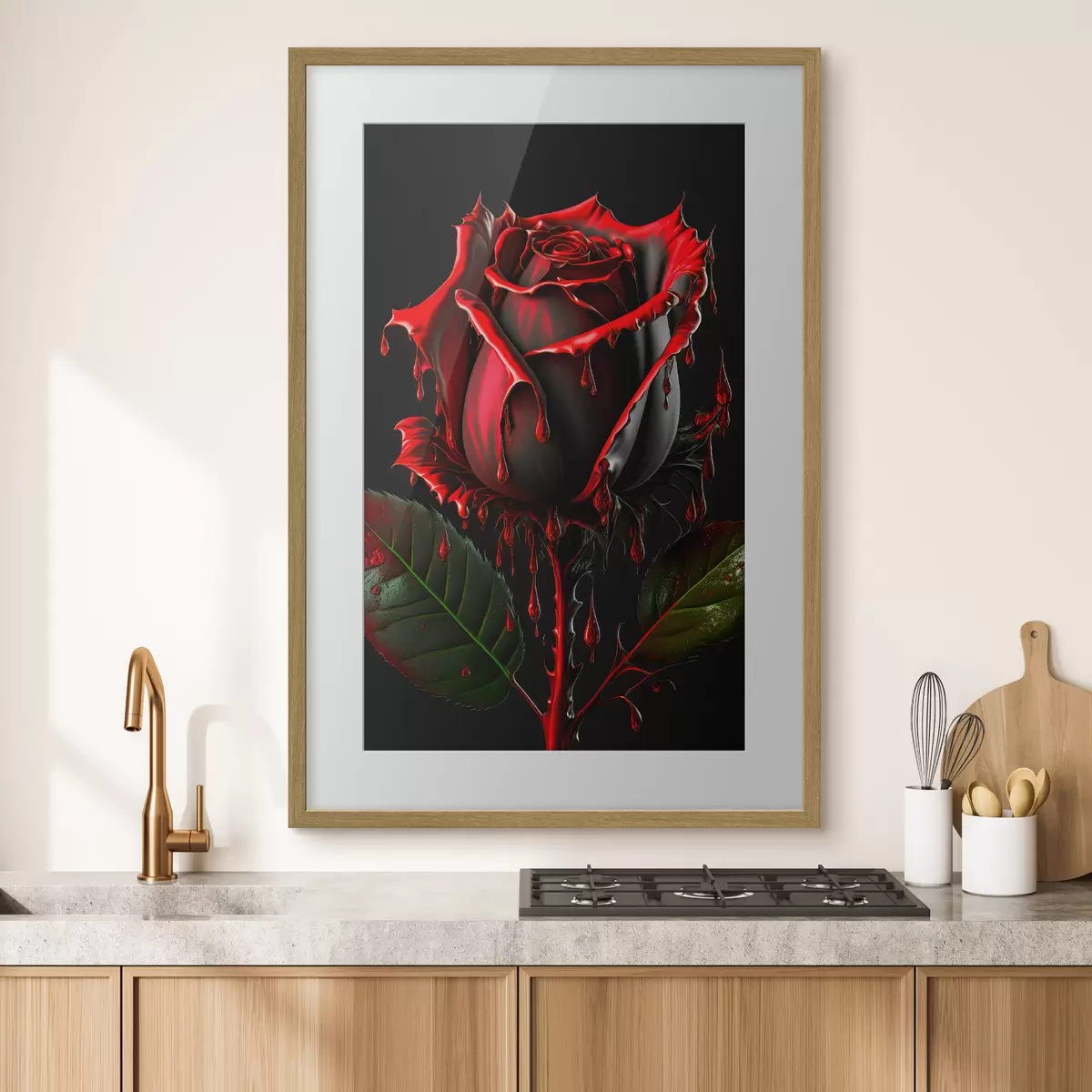 Poster Rosa oscura f33709