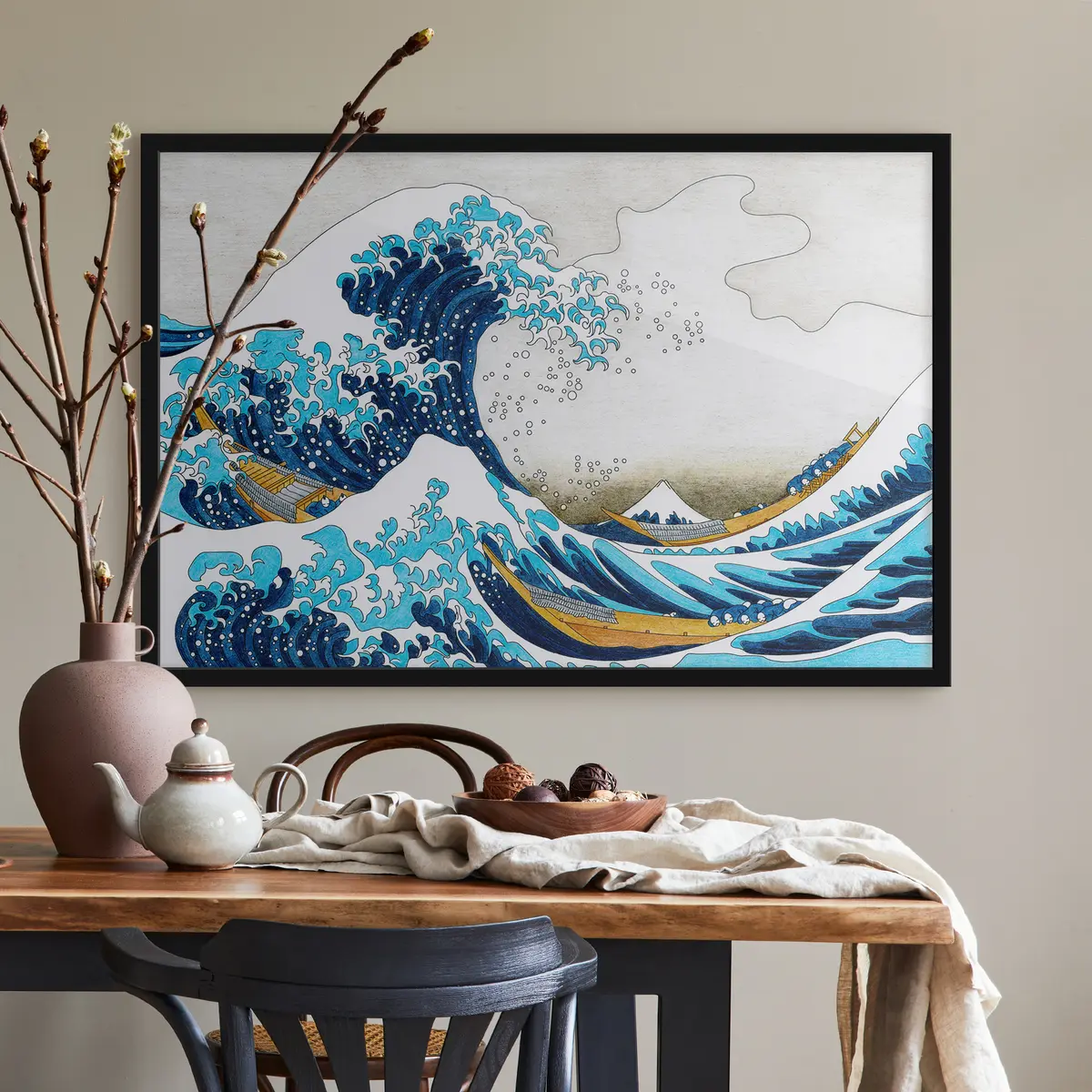 Poster Onde maestose e barche in armonia f33597