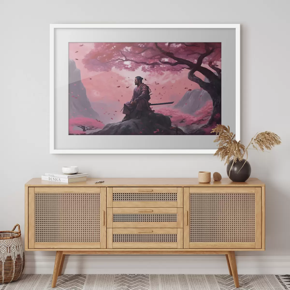 Poster Guerriero in un tranquillo paesaggio di sogno f33526
