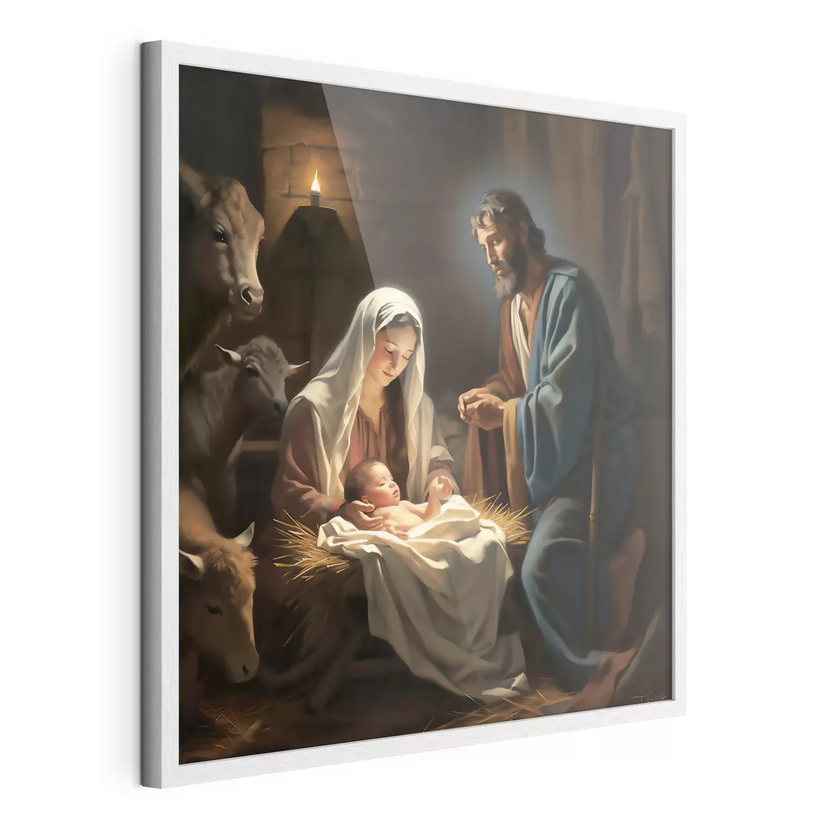 Poster Sacra Famiglia di notte f33488