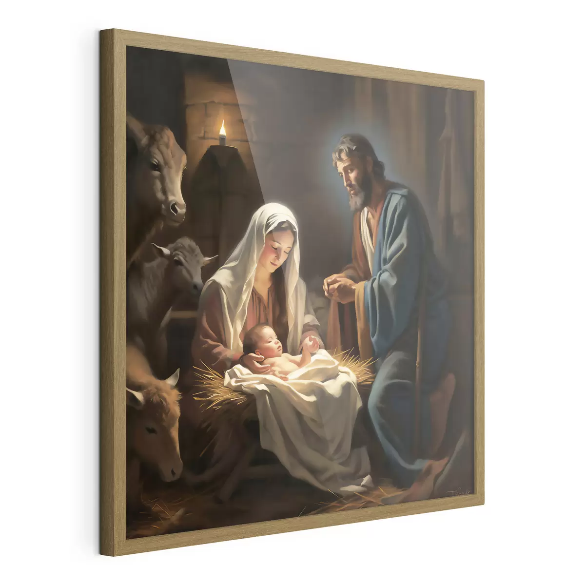 Poster Sacra Famiglia di notte f33488