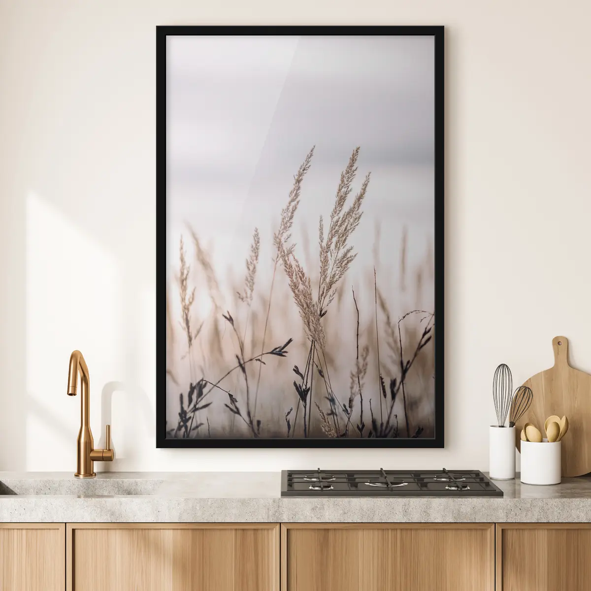 Poster Erbe morbide che ondeggiano nella brezza f33070