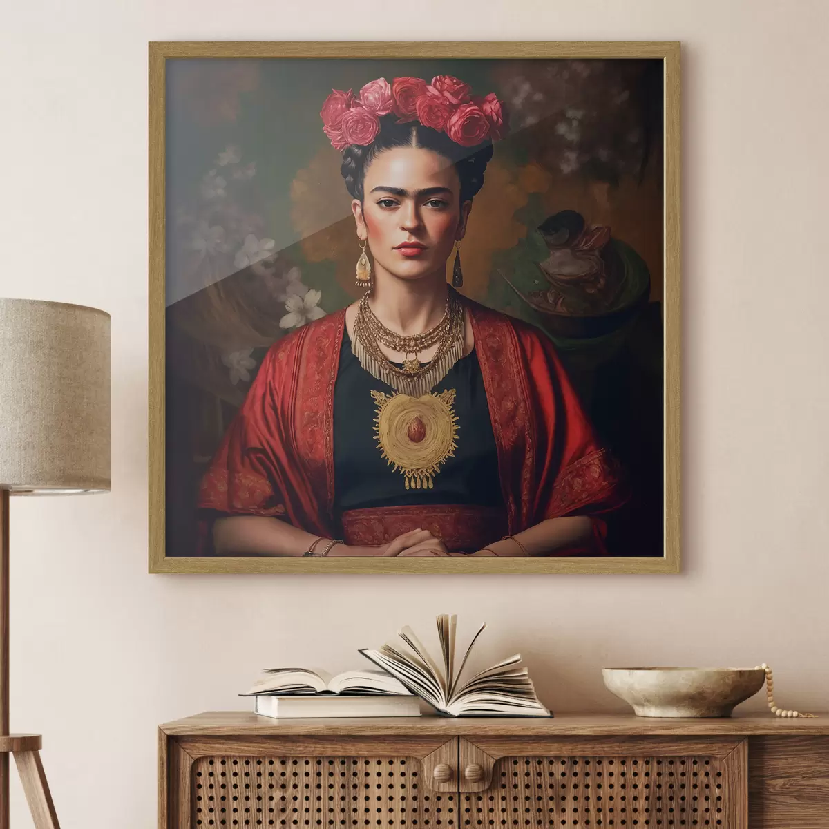 Poster Frida in rosso f32865