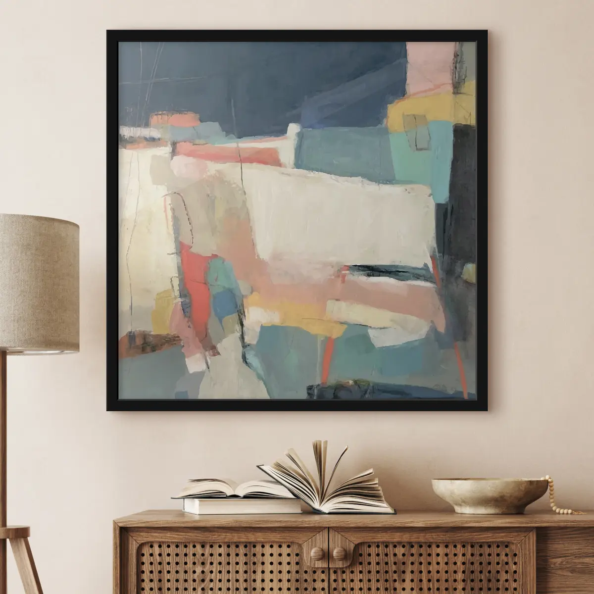 Poster Astrazione, pennellate f32446