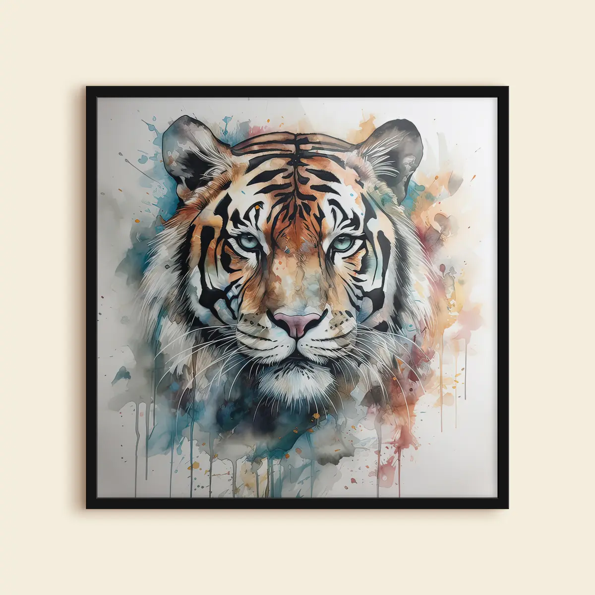 Poster Tigre in stile acquerello f32302