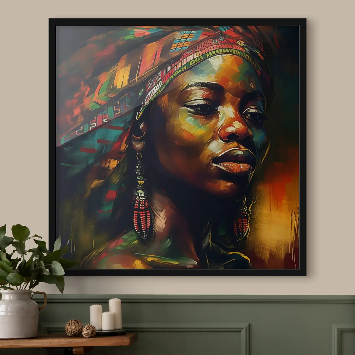 Poster Espressione vibrante di bellezza culturale f31765