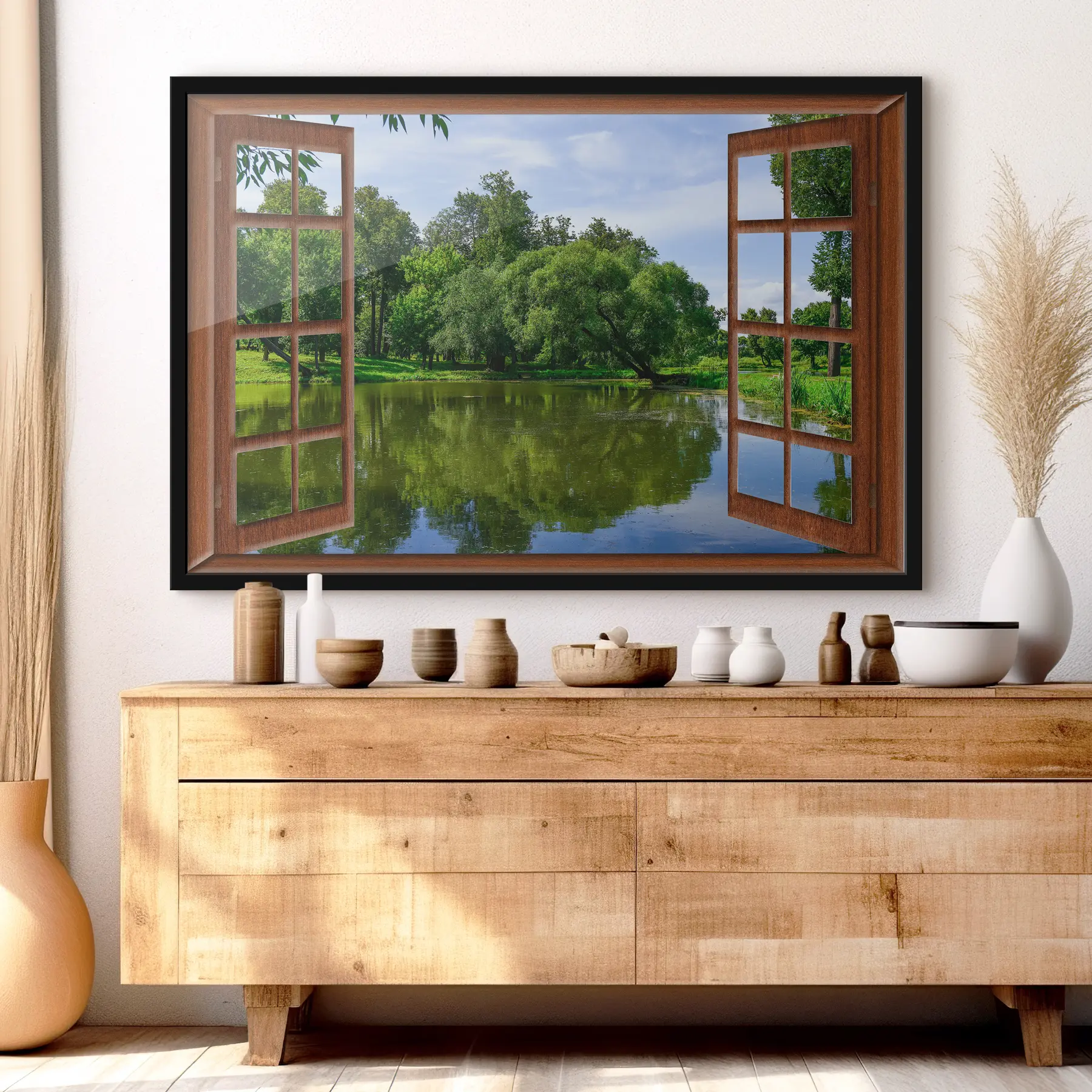 carta da parati La tranquillità della natura incorniciata splendidamente all'esterno nr. f17004