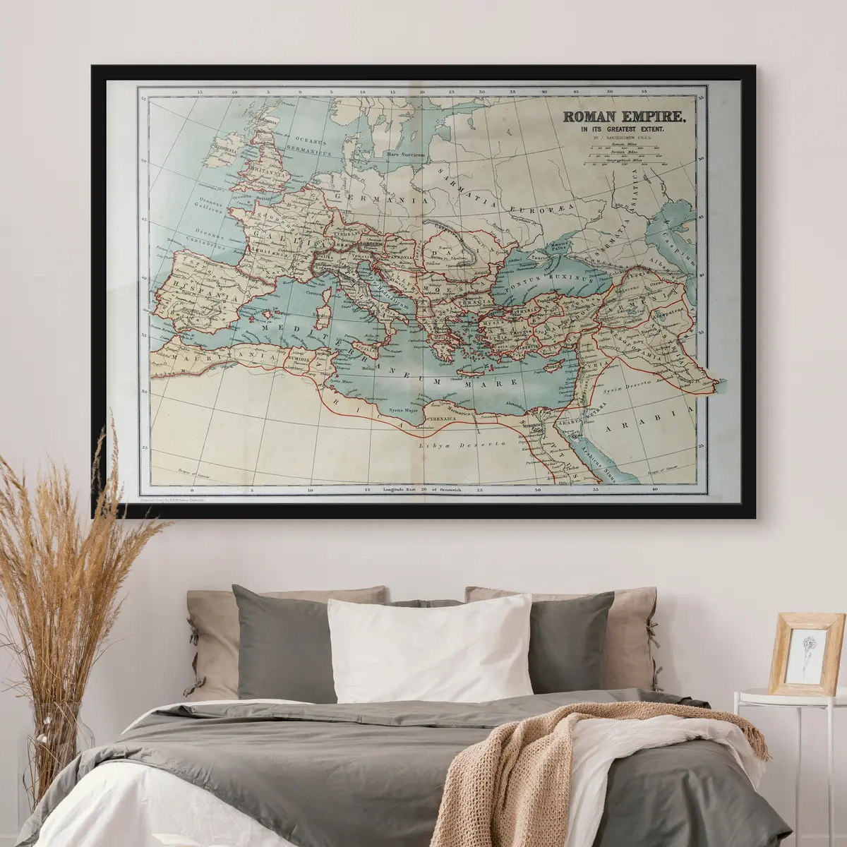 Poster Mappa dell'estensione dell'Impero Romano f09978