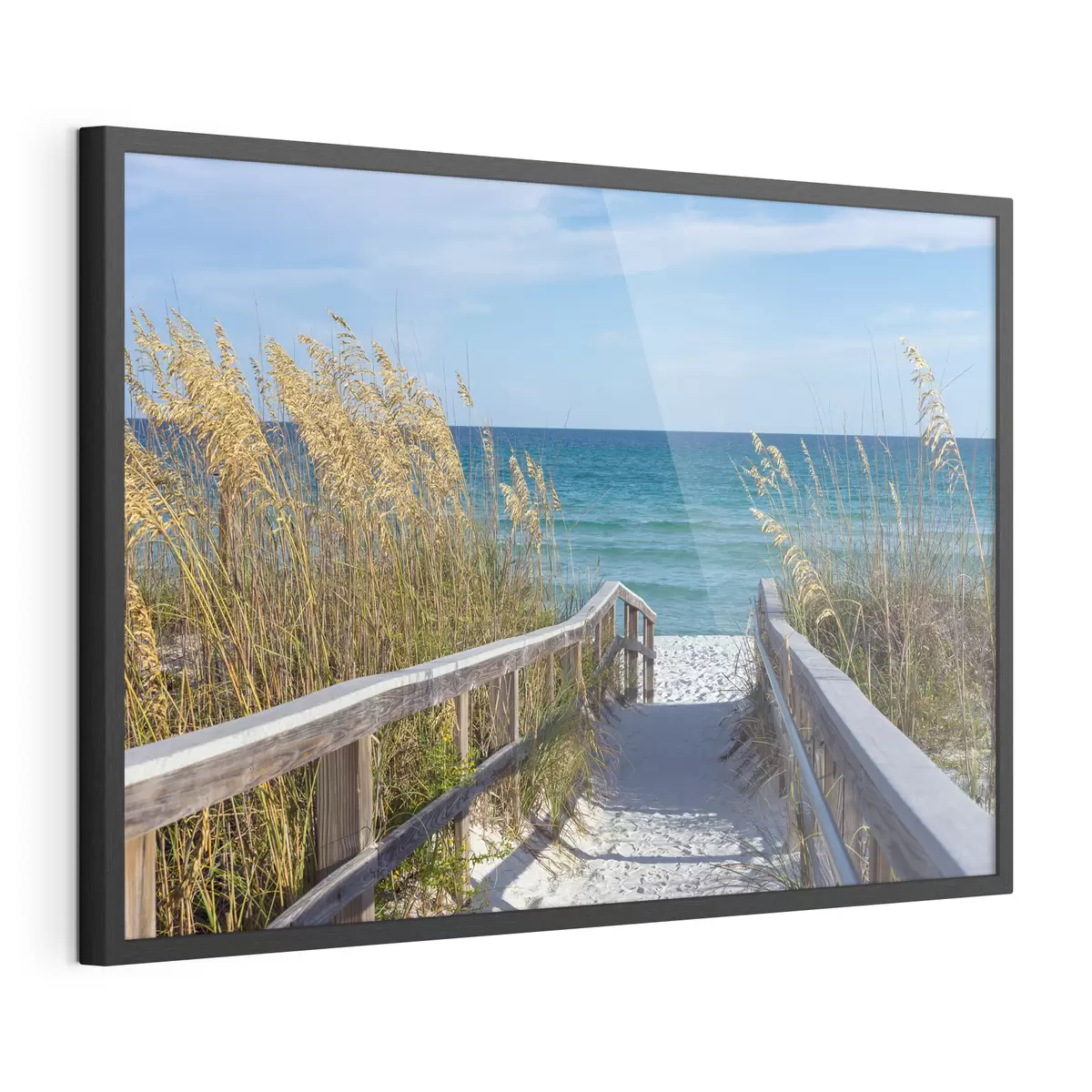Poster Percorso con vista serena sull'oceano f08222
