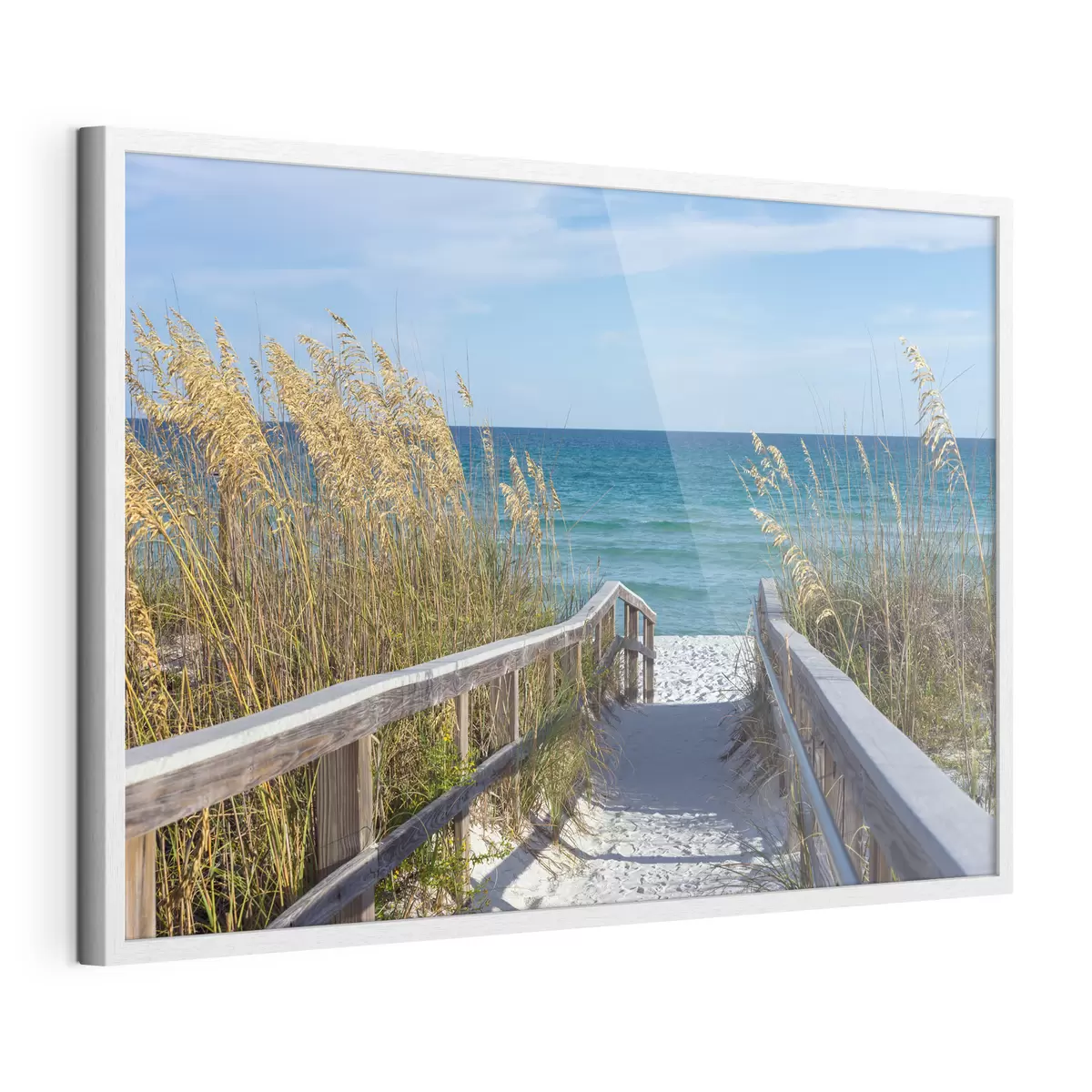 Poster Percorso con vista serena sull'oceano f08222