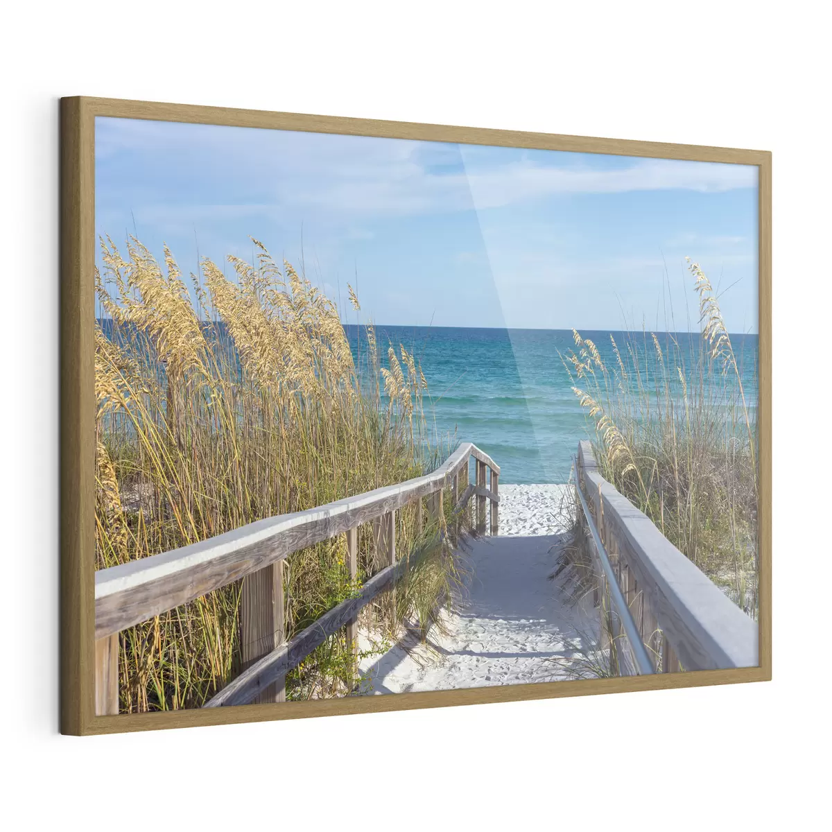 Poster Percorso con vista serena sull'oceano f08222