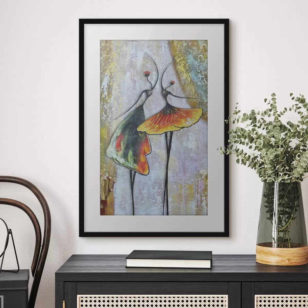 Poster Duetto danzante a colori f01740