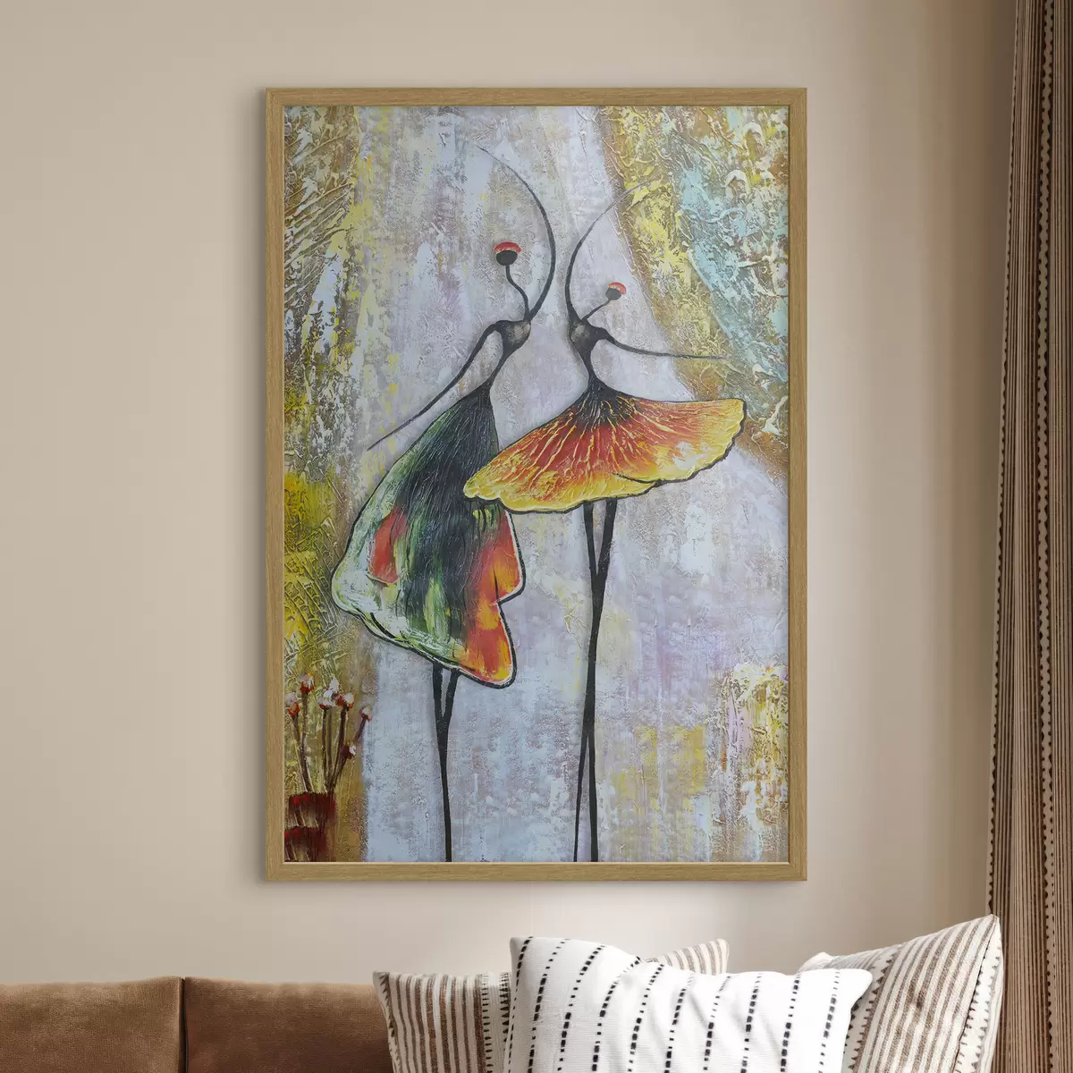 Poster Duetto danzante a colori f01740