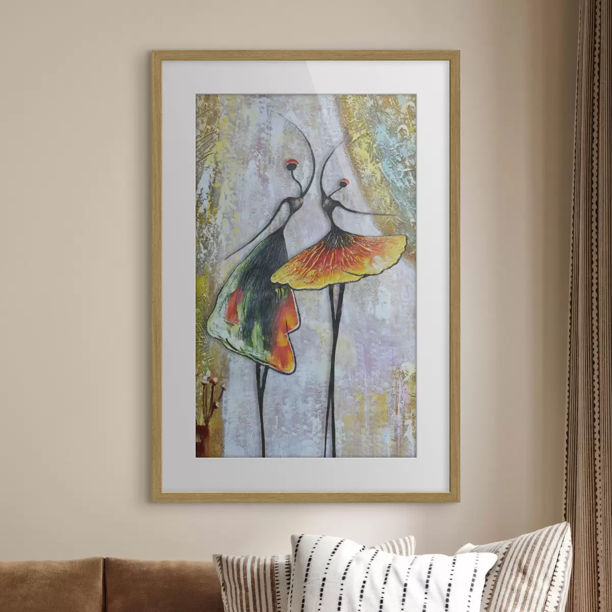 Poster Duetto danzante a colori f01740
