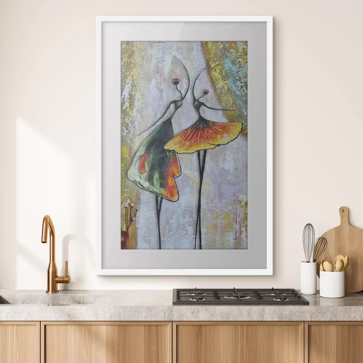 Poster Duetto danzante a colori f01740