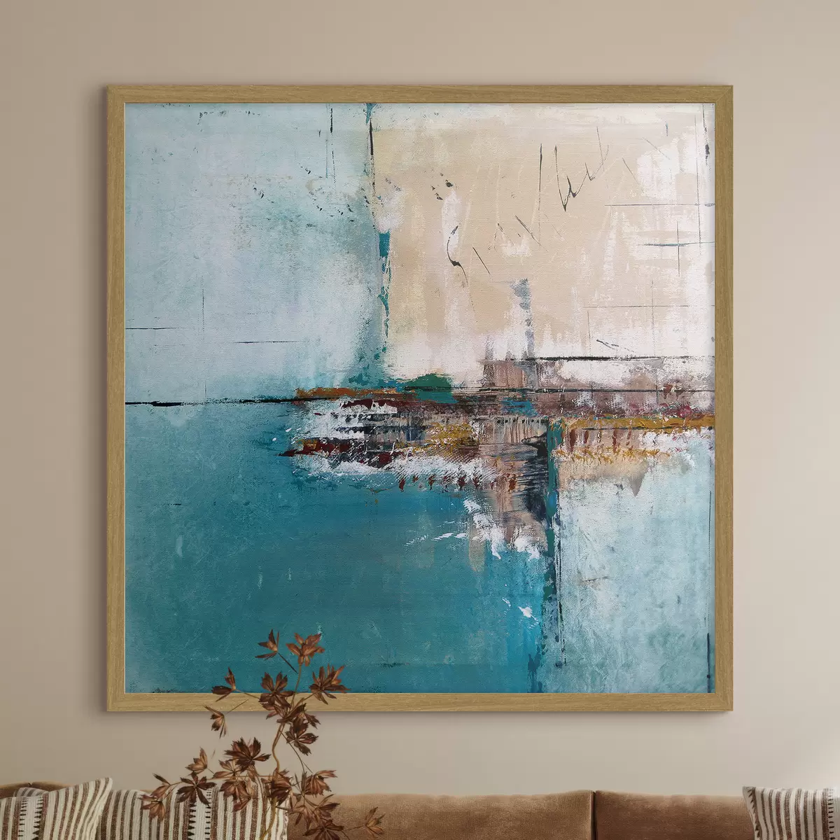Poster Approdo turchese f01169