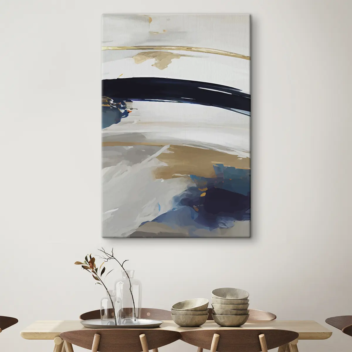 carta da parati Onde astratte dai colori tenui nr. s36620