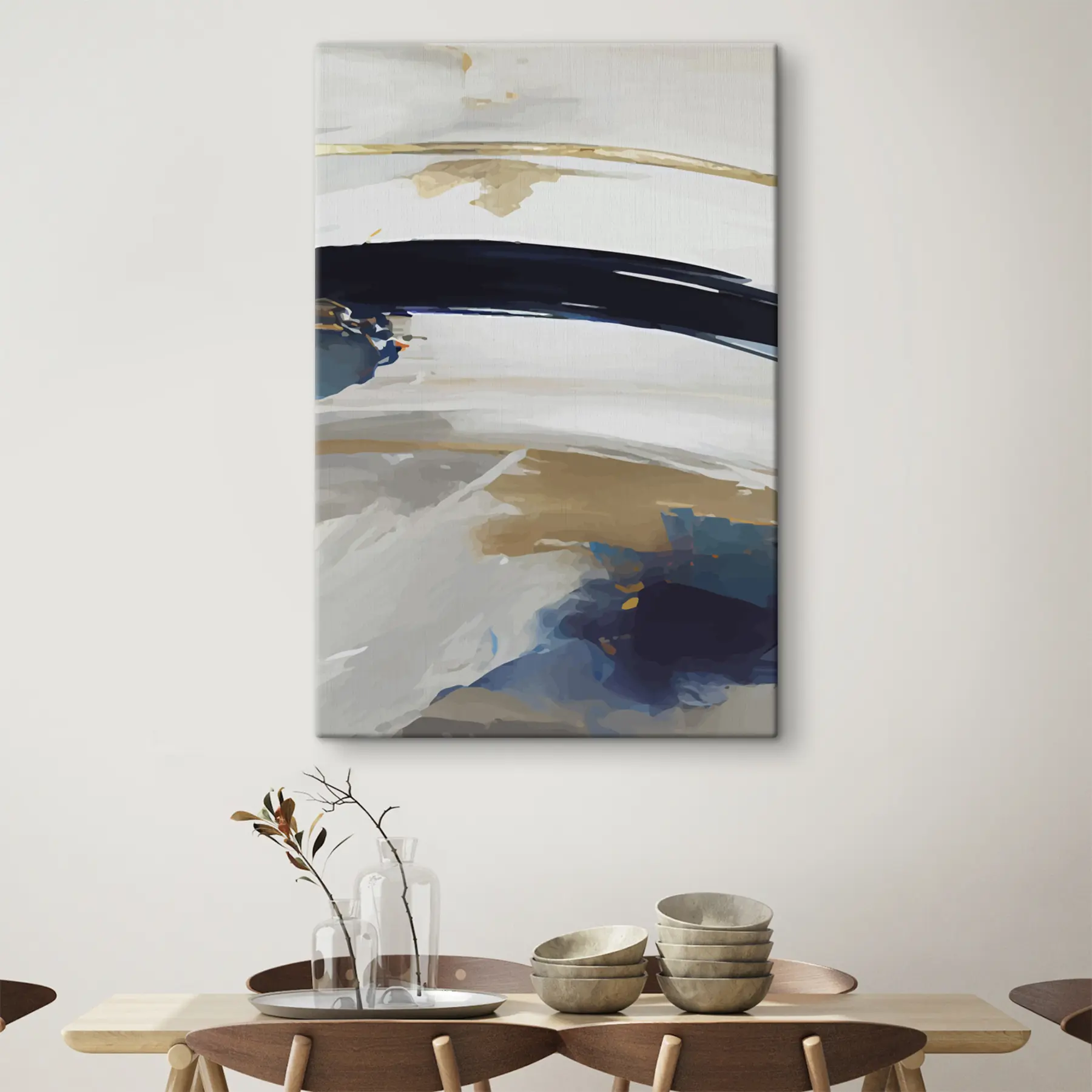 carta da parati Onde astratte dai colori tenui nr. s36620