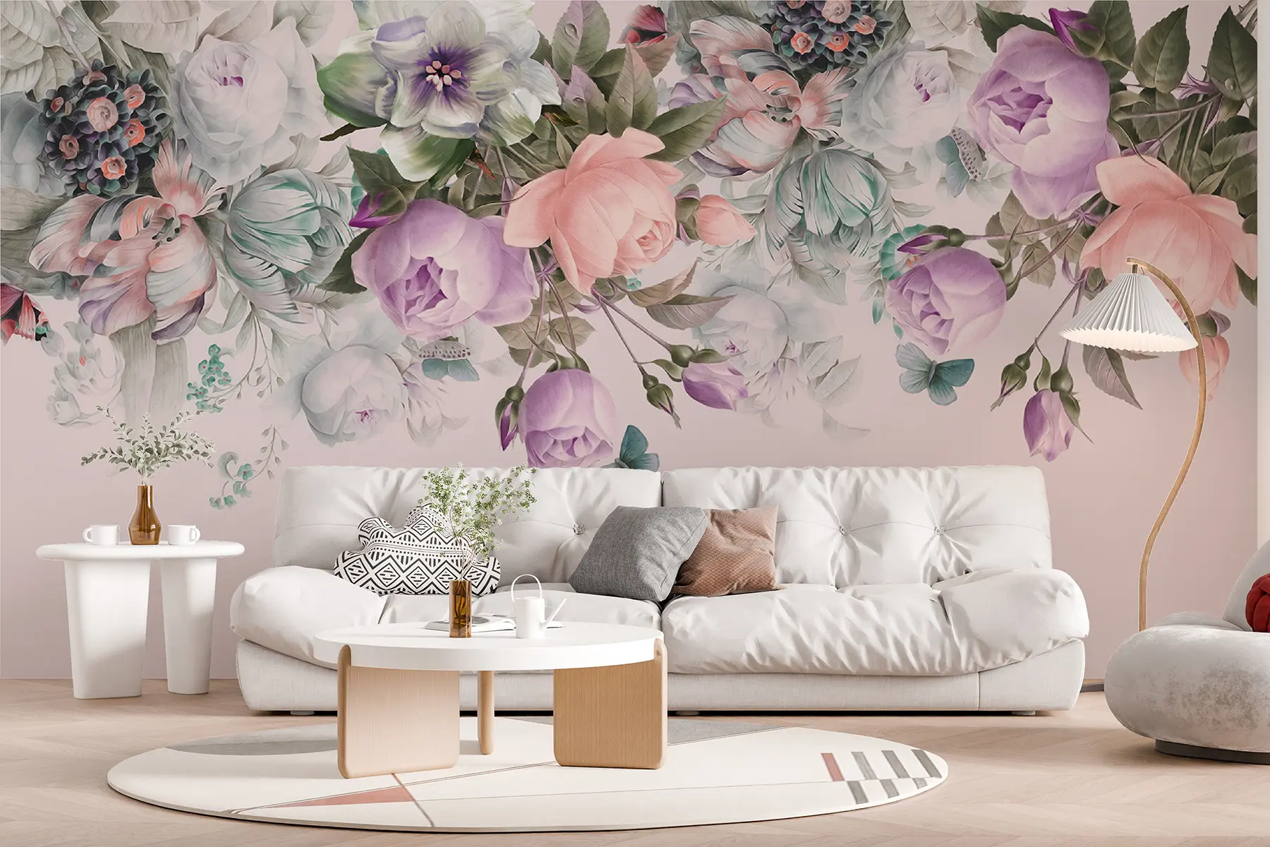 Carta da parati Floreale Muro di fiori n. u39845v1