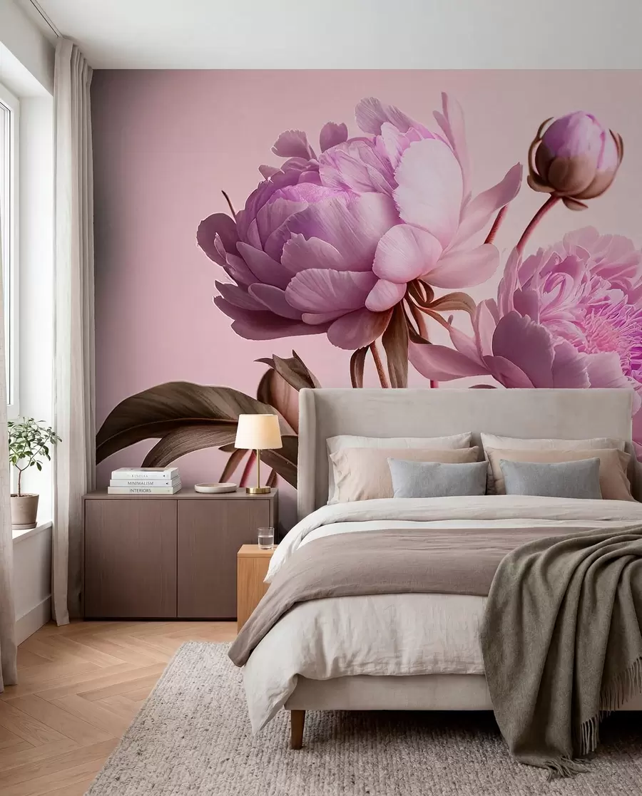 Carta da parati Floreale fiori ad acquerello n. u70658v2